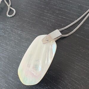 Kendra Scott Iridescent Silver Necklace